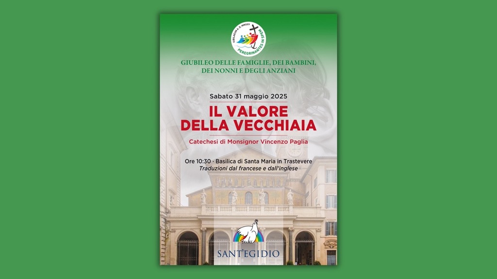 “Il valore della vecchiaia”: per il Giubileo delle famiglie,  catechesi di Mons. Vincenzo Paglia sabato 31 maggio 2025 alle 10:30 in Santa Maria in Trastevere